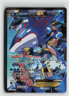 Team Aqua's Kyogre EX 6/34 Ultra Rare Double Crisis Pokemon LP
