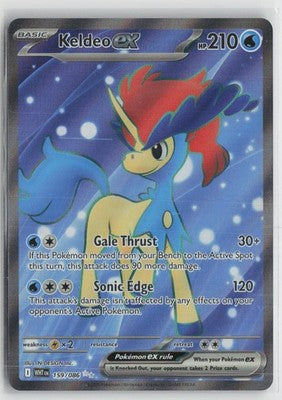 Keldeo ex 159/086 Ultra Rare White Flare Pokemon NM