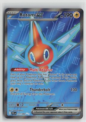 Rotom ex 111/094 Ultra Rare Phantasmal Flames Pokemon NM
