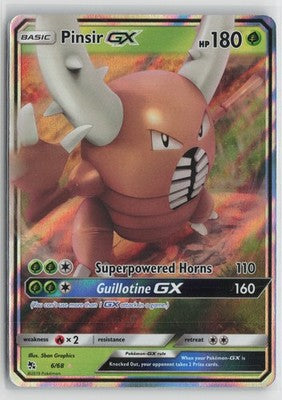 Pinsir GX Ultra Rare Hidden Fates 6/68 NM
