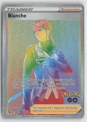 Blanche 082/078 Rainbow Rare Pokemon GO Pokemon NM