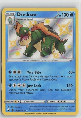 Drednaw SV029/SV122 Rare Shiny Shining Fates Shiny Vault Pokemon NM