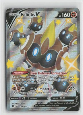 Falinks V SV115/SV122 Holo V Rare Shining Fates Shiny Vault Pokemon NM