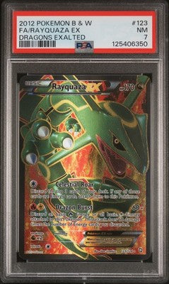 Rayquaza EX 123/124 Dragons Exalted Pokemon PSA 7