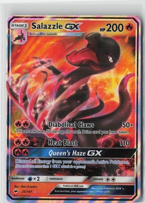 Salazzle GX Ultra Rare SM - Burning Shadows 25/147 NM