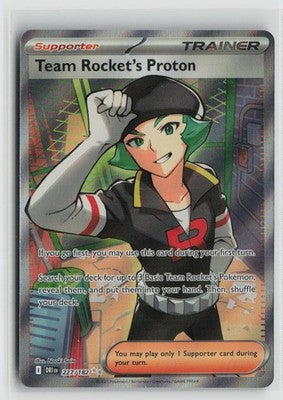 Team Rocket's Proton 227/182 Ultra Rare Destined Rivals Pokemon NM