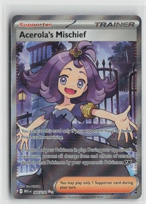Acerola's Mischief 165/132 Ultra Rare Mega Evolution Pokemon NM
