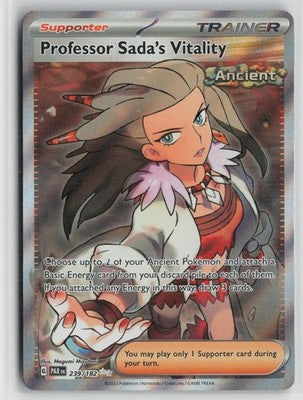 Professor Sada's Vitality 239/182 Ultra Rare Paradox Rift Pokemon NM