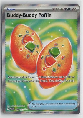 Buddy-Buddy Poffin 167/132 Ultra Rare Mega Evolution Pokemon NM