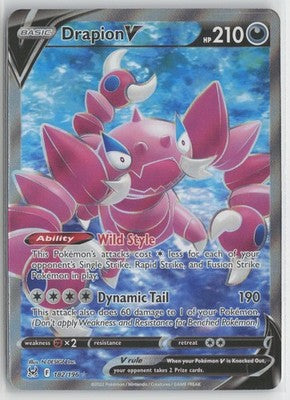 Drapion V 182/196 Ultra Rare Lost Origin Pokemon NM