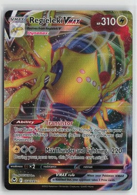Regieleki VMAX 058/195 Holo Rare VMAX Silver Tempest Pokemon NM