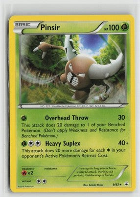 Pinsir 9/83 Rare Generations Pokemon NM