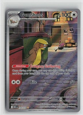 Gumshoos 153/132 Illustration Rare Mega Evolution Pokemon NM