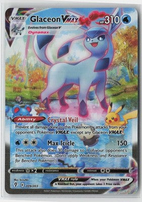 Glaceon VMAX (Alternate Art Secret) Secret Rare SWSH07: Evolving Skies 209/203 N