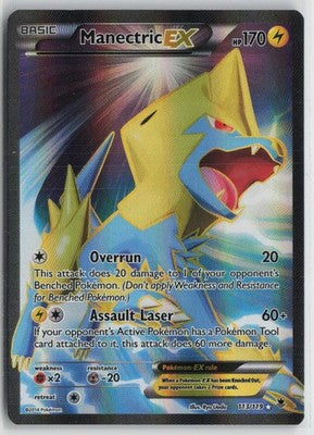 Manectric EX 113/119 Ultra Rare Phantom Forces Pokemon LP
