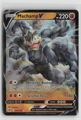 Machamp V 072/189 Holo Rare V Astral Radiance Pokemon NM