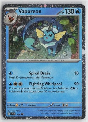 Vaporeon (Cosmos Holo) 168 Holo Promo Scarlet & Violet Promo Pokemon NM