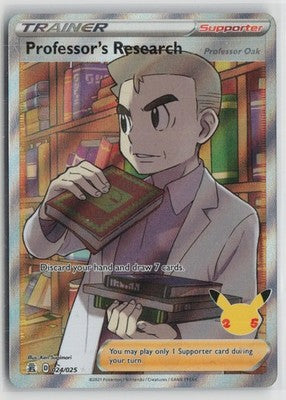 Professor's Research (Professor Oak) 024/025 Ultra Rare Celebrations Pokemon NM