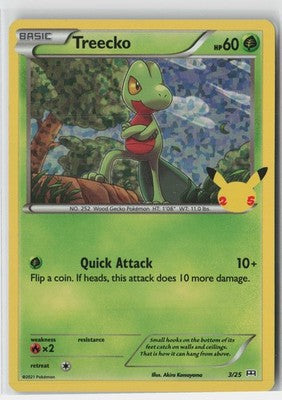 Treecko - 3/25 Promo McDonald's 25th Anniversary Promos 003/025 NM