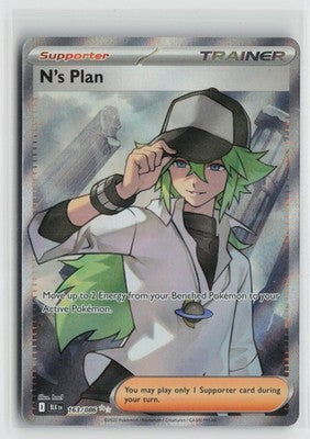N's Plan 163/086 Ultra Rare Black Bolt Pokemon NM