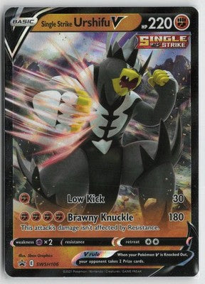 Single Strike Urshifu V SWSH106 Holo Promo Sword & Shield Promo Pokemon NM