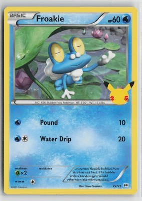 Froakie - 22/25 Promo McDonald's 25th Anniversary Promos 022/025 NM