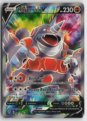 Rhyperior V 181/189 Ultra Rare Darkness Ablaze Pokemon NM