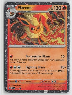 Flareon 167 Promo Scarlet & Violet Pokemon NM