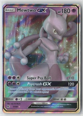 Mewtwo GX Ultra Rare Hidden Fates 31/68 NM