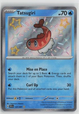 Tatsugiri 127/091 Shiny Rare Paldean Fates Pokemon NM