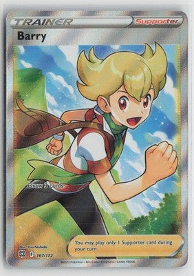 Barry 167/172 Ultra Rare Brilliant Stars Pokemon NM
