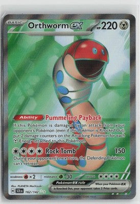Orthworm ex 162/142 Ultra Rare Stellar Crown Pokemon NM