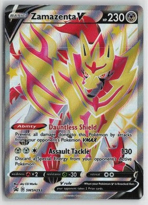 Zamazenta V (Shiny) SWSH293 Holo Promo Sword & Shield Promo Pokemon NM