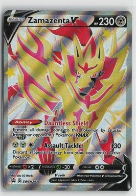 Zamazenta V (Shiny) SWSH293 Holo Promo Sword & Shield Promo Pokemon NM