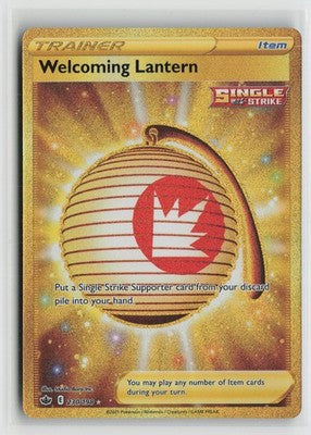Welcoming Lantern 230/198 Secret Rare Chilling Reign Pokemon NM
