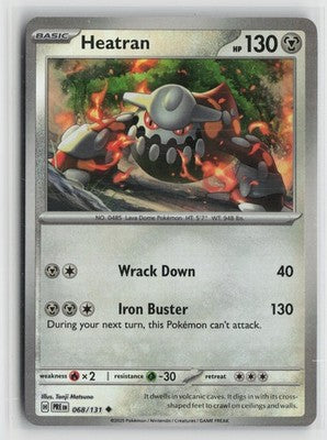 Heatran 068/131 Poke Ball SV: Prismatic Evolutions Pokemon NM