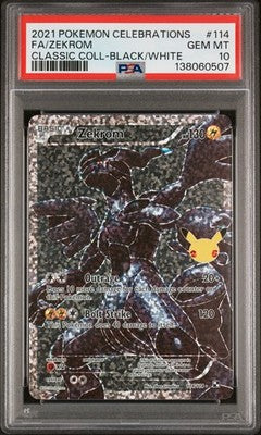 Zekrom 114 Celebrations Classic Collection Pokemon PSA 10