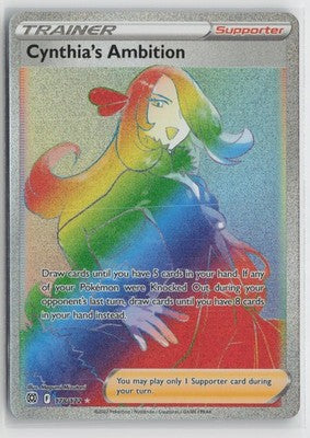 Cynthia's Ambition 178/172 Rainbow Rare Brilliant Stars Pokemon NM