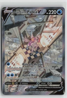 Origin Forme Palkia V 167/189 Ultra Rare Astral Radiance Pokemon Holo NM