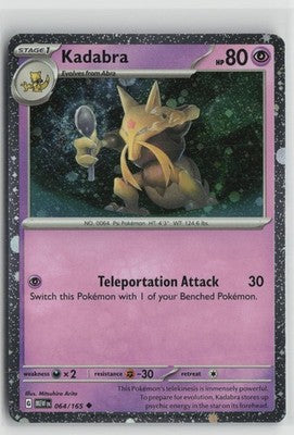 Kadabra 064/165 Holo Promo Miscellaneous Cards & Products Pokemon NM