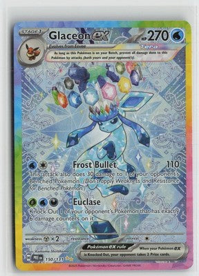 Glaceon ex 150/131 Holo Prismatic Evolutions Pokemon NM