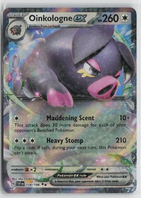 Oinkologne ex 158/198 Double Rare Scarlet & Violet Pokemon NM