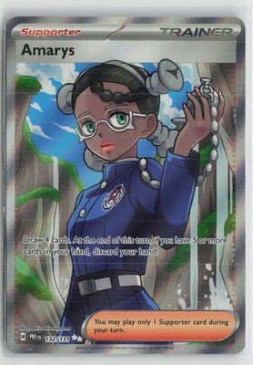 Amarys 132/131 Holo Ultra Rare Prismatic Evolutions Pokemon NM