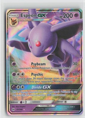 Espeon GX 61/149 Holo Ultra Rare SM Base Set Pokemon NM