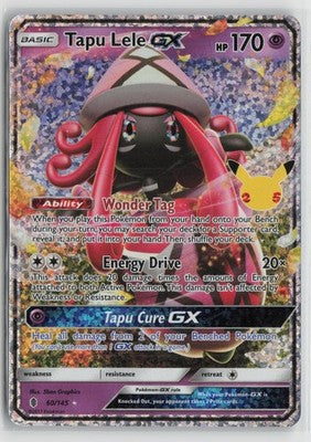 Tapu Lele GX 60/145 Celebrations: Classic Collection Pokemon NM