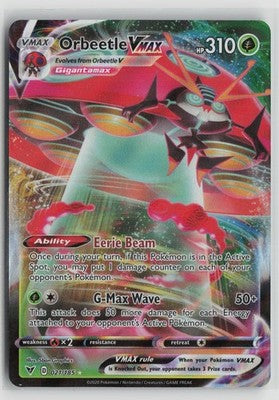 Orbeetle VMAX 021/185 Holo VMAX Rare Vivid Voltage Pokemon NM
