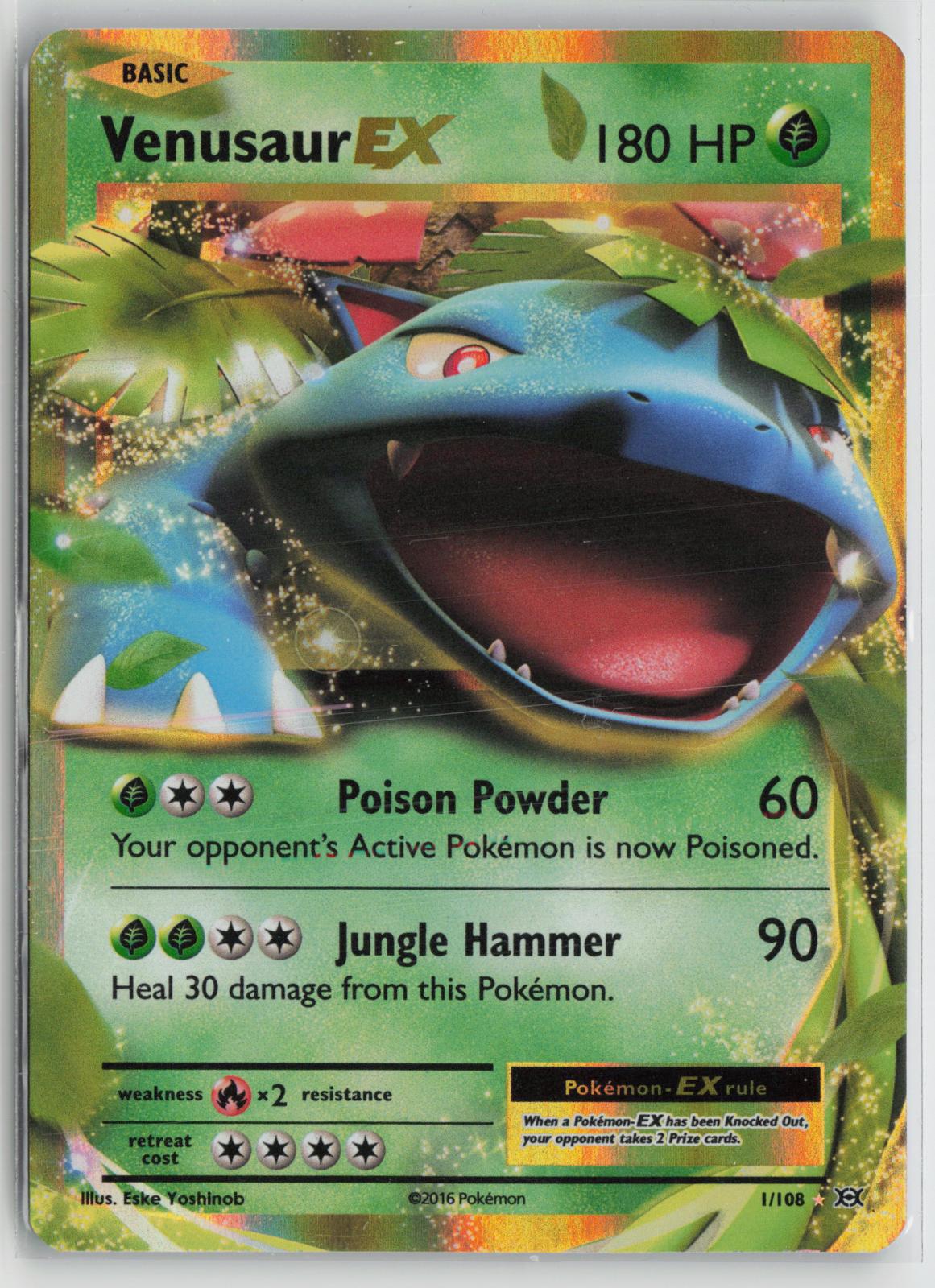 Venusaur EX 1/108 Holo EX Rare Evolutions Pokemon NM