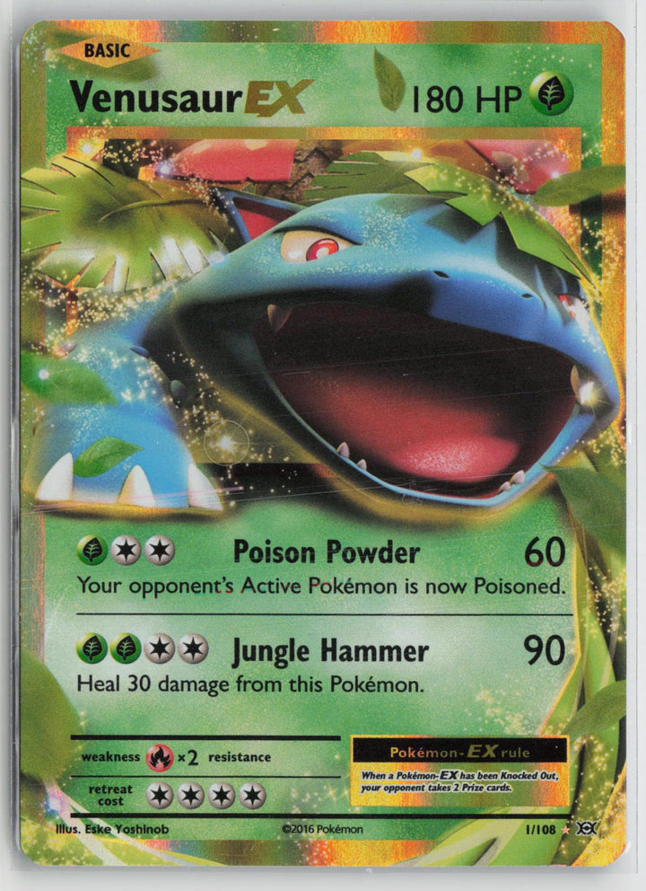 Venusaur EX 1/108 Holo EX Rare Evolutions Pokemon NM0