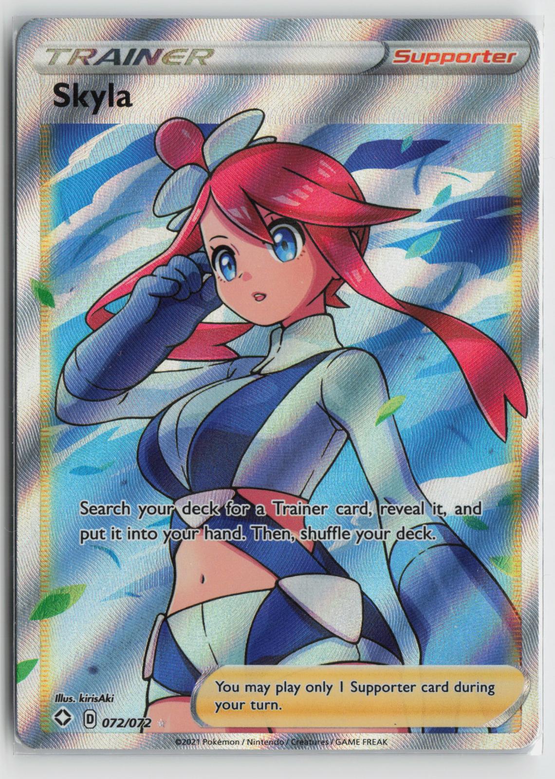 Skyla 072/072 Ultra Rare Shining Fates Pokemon Holo NM