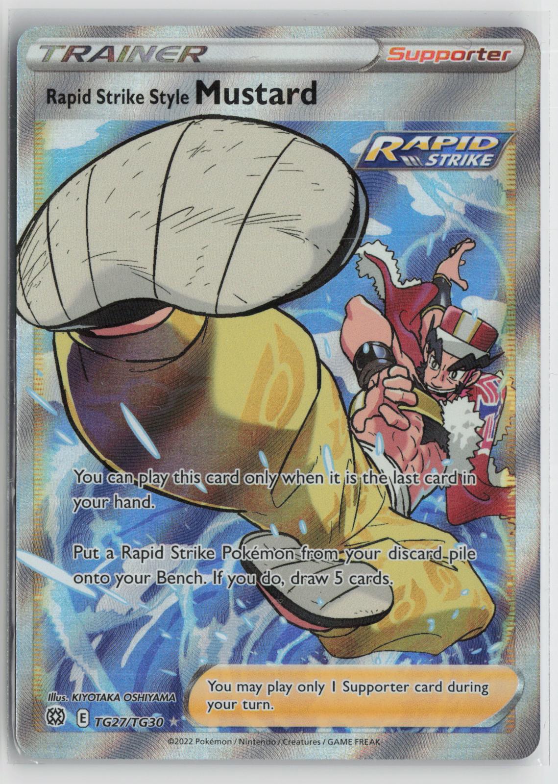Rapid Strike Style Mustard TG27/TG30 Brilliant Stars Trainer Gallery Pokemon NM